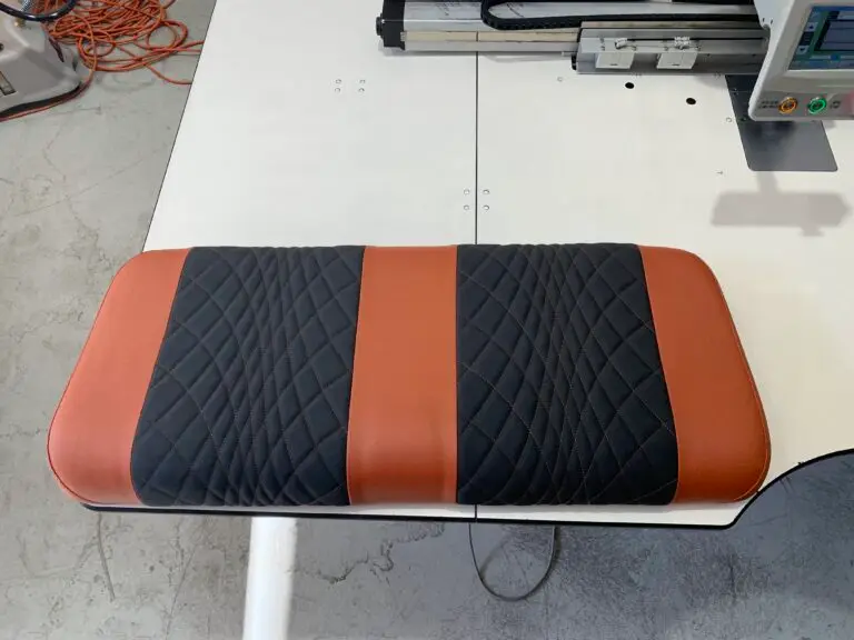 Golf Cart Upholstery Orange and Black